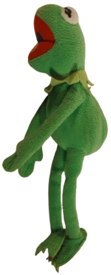 1970 SUSAM SOKAGI KAREKTERİ SUSAM SOKAĞI'NIN (SESAME STREET)  KURBAĞA KERMİT'İN (KERMIT THE FROG) PELUS OYUNCAK