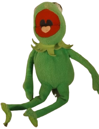 1970 SUSAM SOKAGI KAREKTERİ SUSAM SOKAĞI'NIN (SESAME STREET)  KURBAĞA KERMİT'İN (KERMIT THE FROG) PELUS OYUNCAK