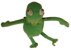 1970 SUSAM SOKAGI KAREKTERİ SUSAM SOKAĞI'NIN (SESAME STREET)  KURBAĞA KERMİT'İN (KERMIT THE FROG) PELUS OYUNCAK