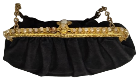 1920 LER OSMANLI DÖNEMİNE AİT VINTAGE AVRUPA İNGİLİZ ÜRETİMİ AKŞAM GECE ÇANTASI (EVENING CLUTCH/PURSE)
