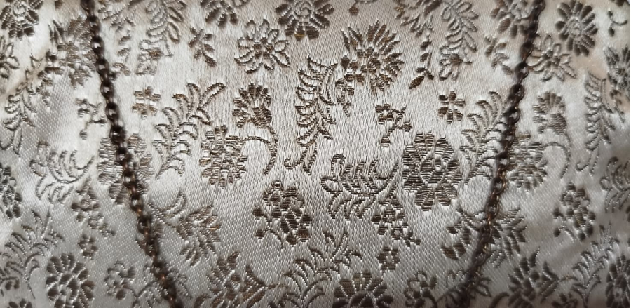 1920 OSMANLI BAYAN GECE CANTASI CIT CIT ACMA KAPAMA YERİ TASLI ZİNCİR ASKILI