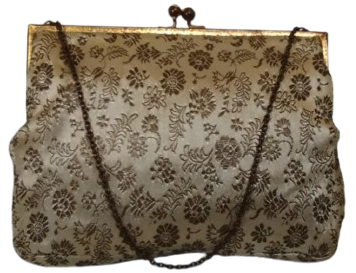 1920 OSMANLI BAYAN GECE CANTASI CIT CIT ACMA KAPAMA YERİ TASLI ZİNCİR ASKILI