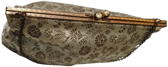 1920 OSMANLI BAYAN GECE CANTASI CIT CIT ACMA KAPAMA YERİ TASLI ZİNCİR ASKILI