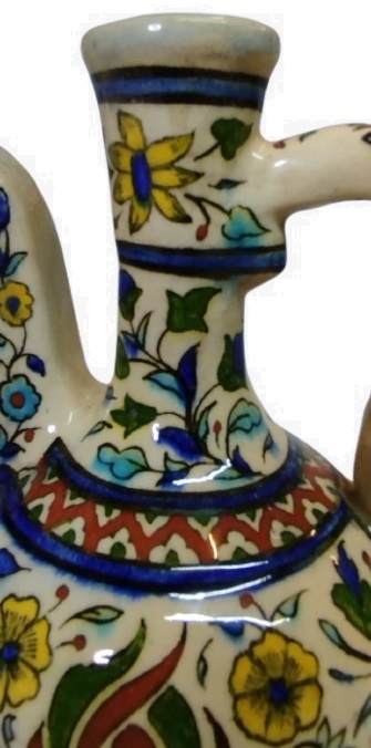 1931 TARİHLİ KÜTAHYA TARZI ÖZEL İMALAT VAFTİZ İBRİĞİ  İMZALI SEREMONİ USTA HACI MİNYAS 