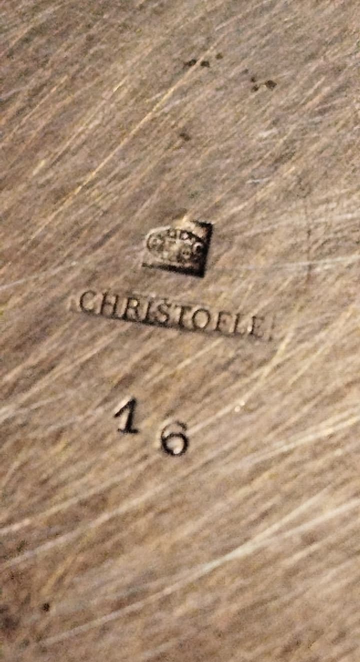 1950 LER DÖNEM CHRISTOFLE FRANSA MARKALI GÜMÜŞ KAPLAMA METAL ARGENTÉ SILVER PLATED BEBEK MAMA BARDAĞI 