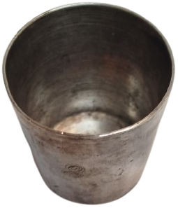 1950 LER DÖNEM CHRISTOFLE FRANSA MARKALI GÜMÜŞ KAPLAMA METAL ARGENTÉ SILVER PLATED BEBEK MAMA BARDAĞI 