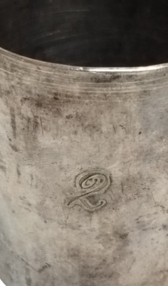 1950 LER DÖNEM CHRISTOFLE FRANSA MARKALI GÜMÜŞ KAPLAMA METAL ARGENTÉ SILVER PLATED BEBEK MAMA BARDAĞI 