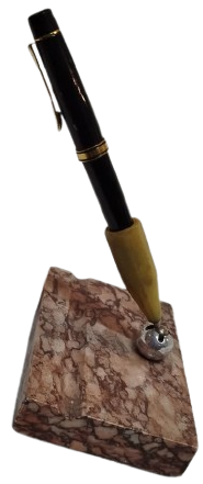 1970 VINTAGE MASA ÜSTÜ MERMER KALEMLİK (DESK PEN STAND) VE TÜKENMEZ KALEM.MASA UZERİ MERMER KALEMLIK 