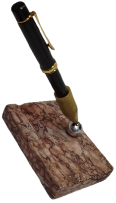 1970 VINTAGE MASA ÜSTÜ MERMER KALEMLİK (DESK PEN STAND) VE TÜKENMEZ KALEM.MASA UZERİ MERMER KALEMLIK 