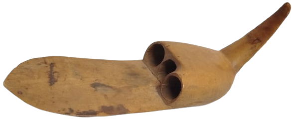 OSMANLI DÖNEMİ EL YAPIMI 1 ADET AHŞAP ELLİK  SİMSİRDEN  ORAK VEYA TIRPAN KULLANIM YARDIMCISI