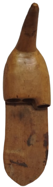 OSMANLI DÖNEMİ EL YAPIMI 1 ADET AHŞAP ELLİK  SİMSİRDEN  ORAK VEYA TIRPAN KULLANIM YARDIMCISI