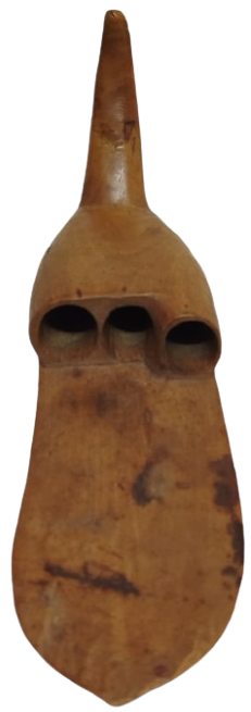 OSMANLI DÖNEMİ EL YAPIMI 1 ADET AHŞAP ELLİK  SİMSİRDEN  ORAK VEYA TIRPAN KULLANIM YARDIMCISI