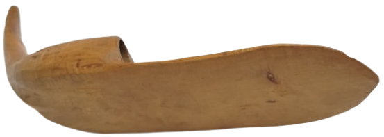 OSMANLI DÖNEMİ EL YAPIMI 1 ADET AHŞAP ELLİK  SİMSİRDEN  ORAK VEYA TIRPAN KULLANIM YARDIMCISI