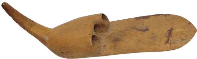 OSMANLI DÖNEMİ EL YAPIMI 1 ADET AHŞAP ELLİK  SİMSİRDEN  ORAK VEYA TIRPAN KULLANIM YARDIMCISI