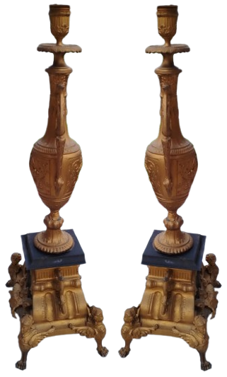 BÜYÜK BOY FRANSIZ GARNITURE SETİ: MERMER KAİDELİ ARP ÇALAN KIZ TEMALI MÜZİKAL ŞÖMİNE SAATİ VE İKİ ADET ŞAMDAN