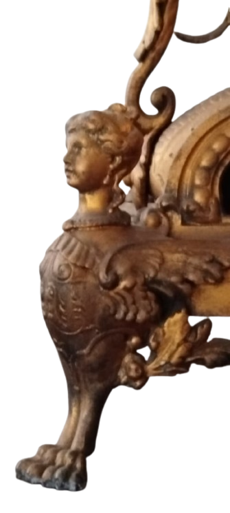 BÜYÜK BOY FRANSIZ GARNITURE SETİ: MERMER KAİDELİ ARP ÇALAN KIZ TEMALI MÜZİKAL ŞÖMİNE SAATİ VE İKİ ADET ŞAMDAN