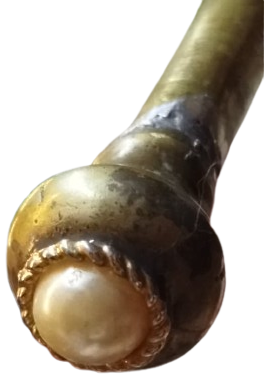 OSMANLI PİRİNC SAPLI KIZILCIK BASTON  SOSYAL STATÜ VE ZARAFETİN EN ÖNEMLİ SİMGELERİNDEN