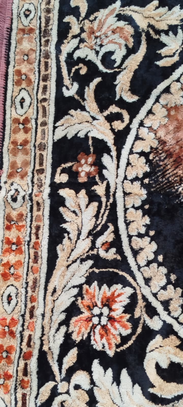 NADİR VE MANEVİ DEĞERİ YÜKSEK HZ. İSA FLOS EL TEZGAH DOKUMA  SACAKLI DUVAR HALI SI