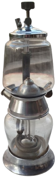 1920 NOSTALJİK MACARİSTAN ÜRETİMİ ELEKTRİKLİ FİLİTRE SİFON KAHVE MAKİNESİ CİFT CAM HAZNE