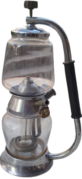 1920 NOSTALJİK MACARİSTAN ÜRETİMİ ELEKTRİKLİ FİLİTRE SİFON KAHVE MAKİNESİ CİFT CAM HAZNE