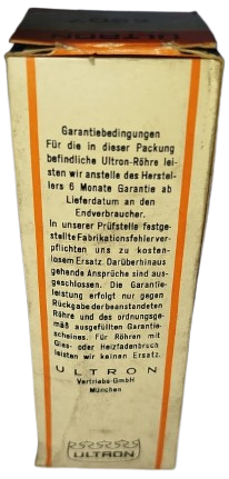 1940 ULTRON 6SQ7 TUBE LAMP  LAMBA VAKUM TÜPÜ RADYO LAMBASI KUTUSUNDA KULLANILMAMIS
