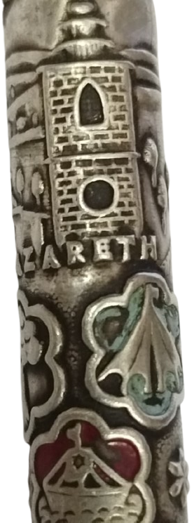 JARUSALEM SOUYENIR FROM ROLYLAND NAZARYLAND SABRA GÜMÜŞ OTOMATİK TUKENMEZ KALEM