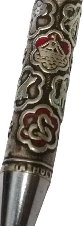 JARUSALEM SOUYENIR FROM ROLYLAND NAZARYLAND SABRA GÜMÜŞ OTOMATİK TUKENMEZ KALEM