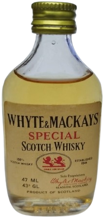 MİNYATUR İCKİ SİSE İCERSİ DOLU  İSKOÇ VİSKİ ÜRETİCİSİ WHYTE & MACKAYS BLENDED (HARMAN) SCOTCH WHISKY 