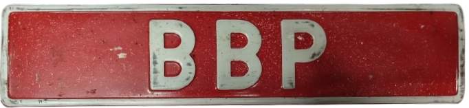 BBP BUYUK BİRLİK PARTİSİ MUHSİN YAZICIOGLU MAKAM ARAC PLAKASI ALUMİYUM OZEL KOLEKSİYON