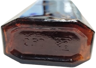 1940 BAKALİT KAPAKLI KAHVERENGİ 250 MG ECZA EL YAPIM İLAC SİSESİ SİSE CAM YERLİ URETİM