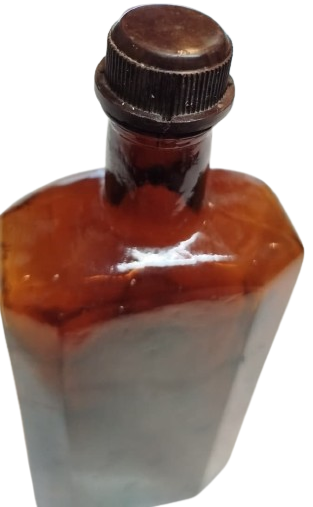 1940 BAKALİT KAPAKLI KAHVERENGİ 250 MG ECZA EL YAPIM İLAC SİSESİ SİSE CAM YERLİ URETİM