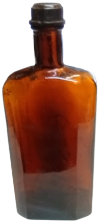 1940 BAKALİT KAPAKLI KAHVERENGİ 250 MG ECZA EL YAPIM İLAC SİSESİ SİSE CAM YERLİ URETİM