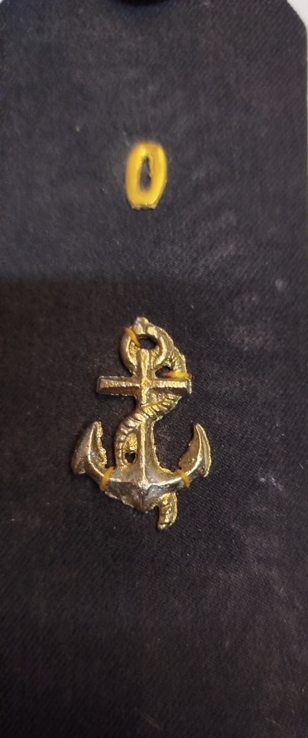 1970 TC TÜRK ASKERİ DENİZ KUVVETLERİNDE YEDEKOKUL OGRENCİ KULLANDIGI CİFT OMUZ APOLET