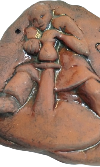 CANAKKALE SERAMİK  20 YIL HATIRASI 1977  SERAMİK ÇARKIN BAŞINDA ELLERİYLE ÇAMURA ŞEKİL VEREN USTA