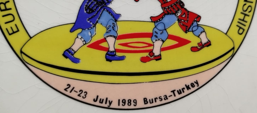 EUROPEAN JUNİOR FREE STYLE WRESTLİNG CHAMPIONSHIP 21 - 23  JULYV 1989 BURSA  - TURKEY HACİVAT KARAGOZ