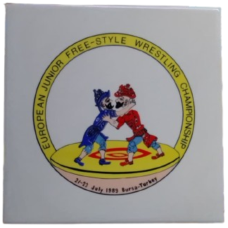 EUROPEAN JUNİOR FREE STYLE WRESTLİNG CHAMPIONSHIP 21 - 23  JULYV 1989 BURSA  - TURKEY HACİVAT KARAGOZ