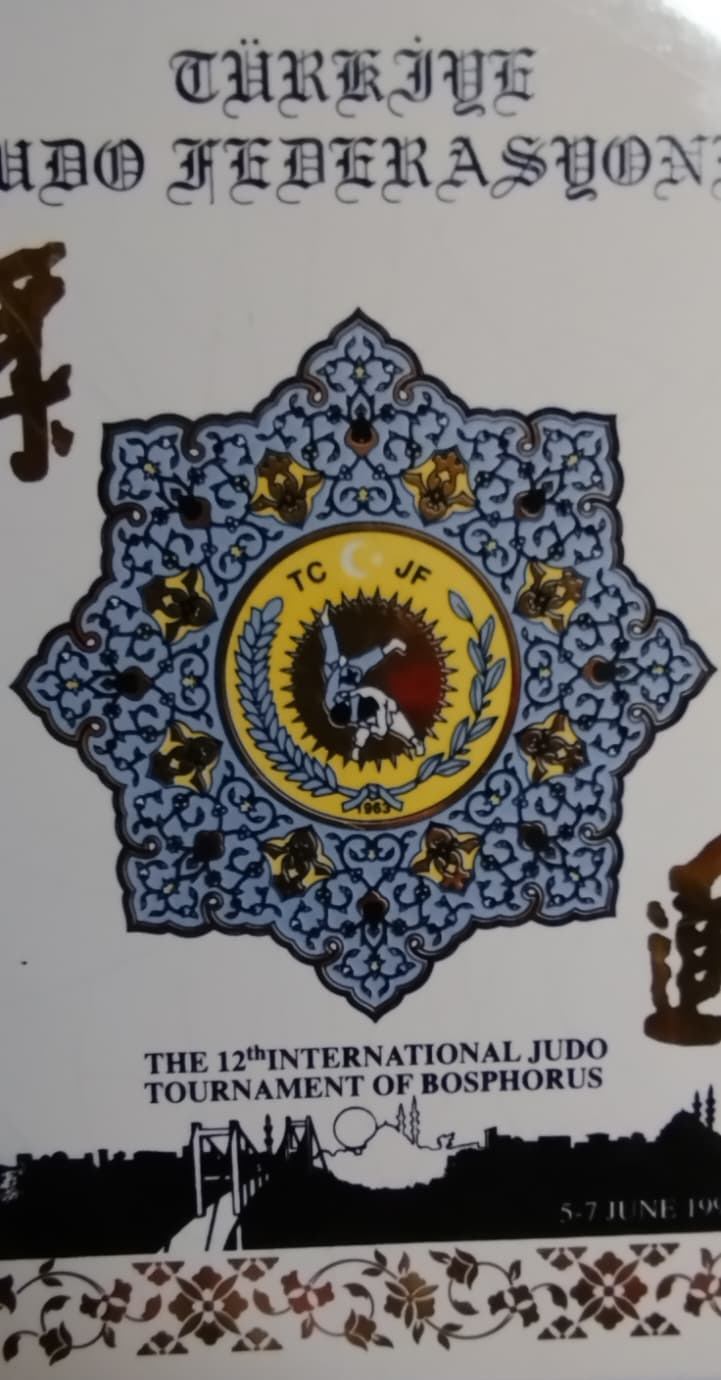 1998 TÜRKİYE JUDO FEDERASYONU 12. ULUSLARARASI BOĞAZİÇİ TURNUVASI HATIRA PLAKETİ SERAMİK