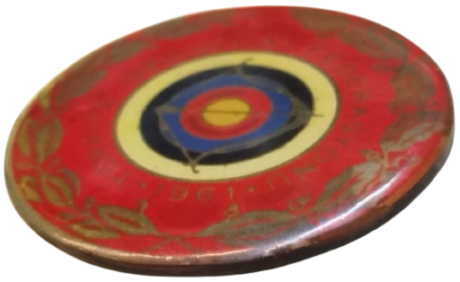 1961 TÜRKİYE OKÇULUK FEDERASYONU NOSTALJİK KOLEKSİYON YAKA ROZETİ 