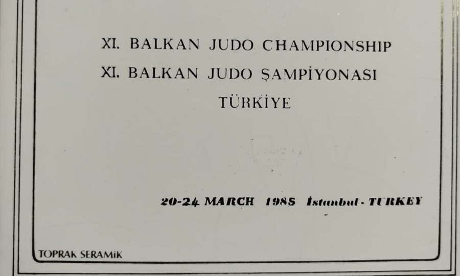 1985 YILI 11. BALKAN JUDO ŞAMPİYONASI İSTANBUL KATILAN ULKELER TÜRKİYE YUNANİSTAN YUGOSLAVYA ROMANYA BULGARİSTAN 