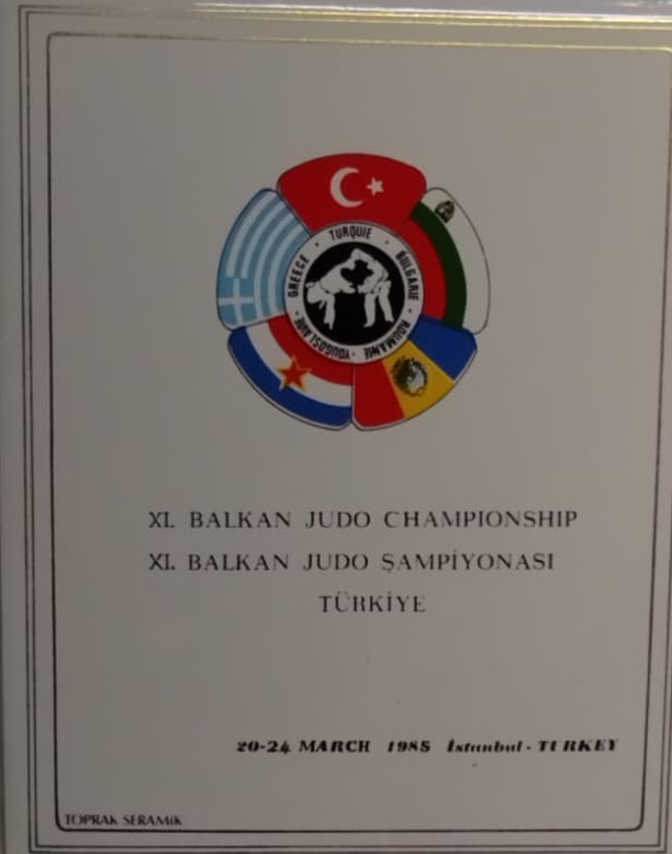 1985 YILI 11. BALKAN JUDO ŞAMPİYONASI İSTANBUL KATILAN ULKELER TÜRKİYE YUNANİSTAN YUGOSLAVYA ROMANYA BULGARİSTAN 
