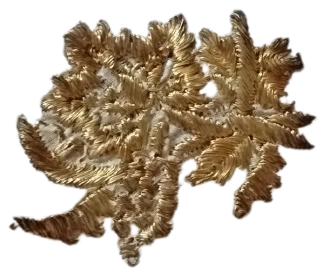 1900 OSMANLI ALTIN TEL KIRMA CEVRE DORT KENER EL İSLEME KARE FORMDA OZEL GUNLER İCİN