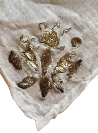 1900 OSMANLI ALTIN TEL KIRMA CEVRE DORT KENER EL İSLEME KARE FORMDA OZEL GUNLER İCİN