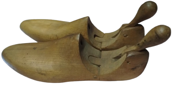 1950 AHSAP AYAKKABI KALIP ANTİKA DEĞERİNDE AHŞAP EL İŞÇİLİĞİ EKLEMLİ HAREKETLI SIKISTIRMALI AYAKKABI KALIBI