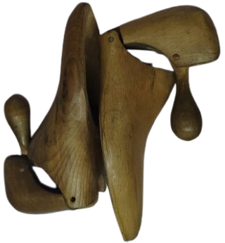 1950 AHSAP AYAKKABI KALIP ANTİKA DEĞERİNDE AHŞAP EL İŞÇİLİĞİ EKLEMLİ HAREKETLI SIKISTIRMALI AYAKKABI KALIBI