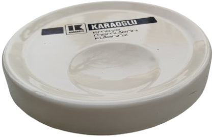 EMAYE KULLUK KARAOGLU MARKA REKLAM LOGOLU ORJINAL EMAYE ATIKSIZ KULLUK VE KOLEKSIYON OBJESI