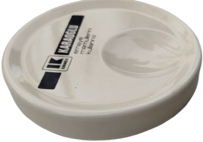 EMAYE KULLUK KARAOGLU MARKA REKLAM LOGOLU ORJINAL EMAYE ATIKSIZ KULLUK VE KOLEKSIYON OBJESI