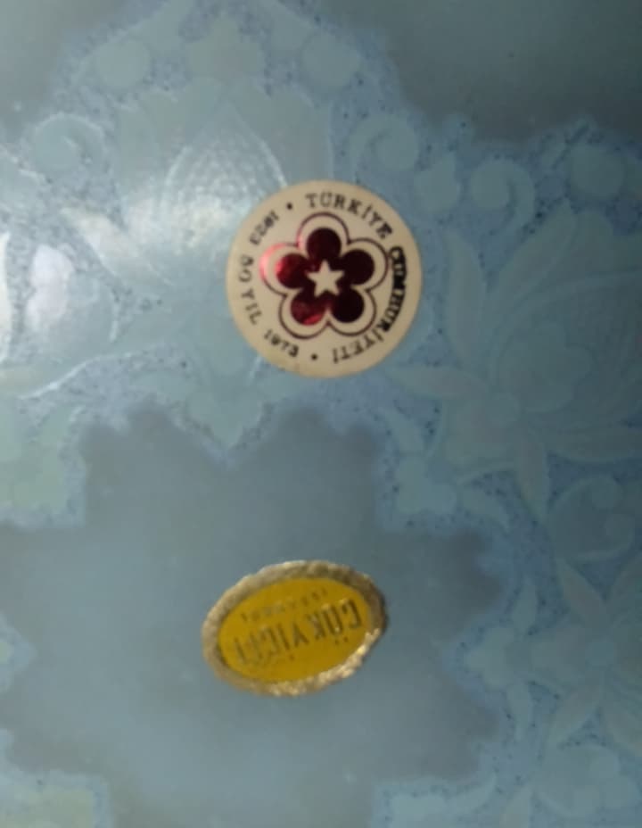 1970 MUHAMMED ALEYHİSSELAM GOKYİGİT CAM İSTANBUL EL CİZİM SUSLEME ALTIN CEKME BOMBELİ DUVAR TABAGI  