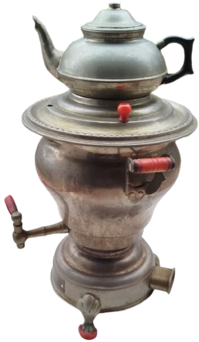 CE Zİ NE ELEKTİRİKLİ DEMLİKLİ SEMAVER  CEZİNE MARKA LÜKS ELEKTRİKLİ İSTANBUL YAPIMI NOSTALJİK SEMAVER VE DEMLİK TAKIMI