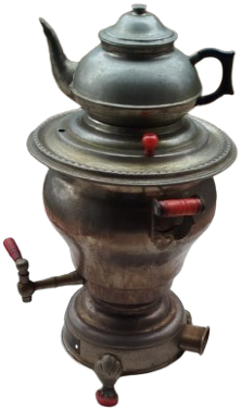 CE Zİ NE ELEKTİRİKLİ DEMLİKLİ SEMAVER  CEZİNE MARKA LÜKS ELEKTRİKLİ İSTANBUL YAPIMI NOSTALJİK SEMAVER VE DEMLİK TAKIMI