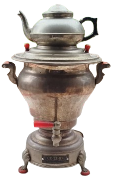 CE Zİ NE ELEKTİRİKLİ DEMLİKLİ SEMAVER  CEZİNE MARKA LÜKS ELEKTRİKLİ İSTANBUL YAPIMI NOSTALJİK SEMAVER VE DEMLİK TAKIMI